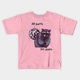 Raccoon Is All Panic No Disco Kids T-Shirt